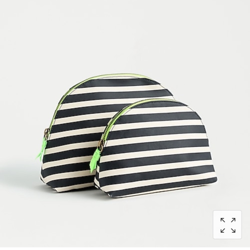 J. Crew Coated Canvas Dopp Kit Set In Stripes